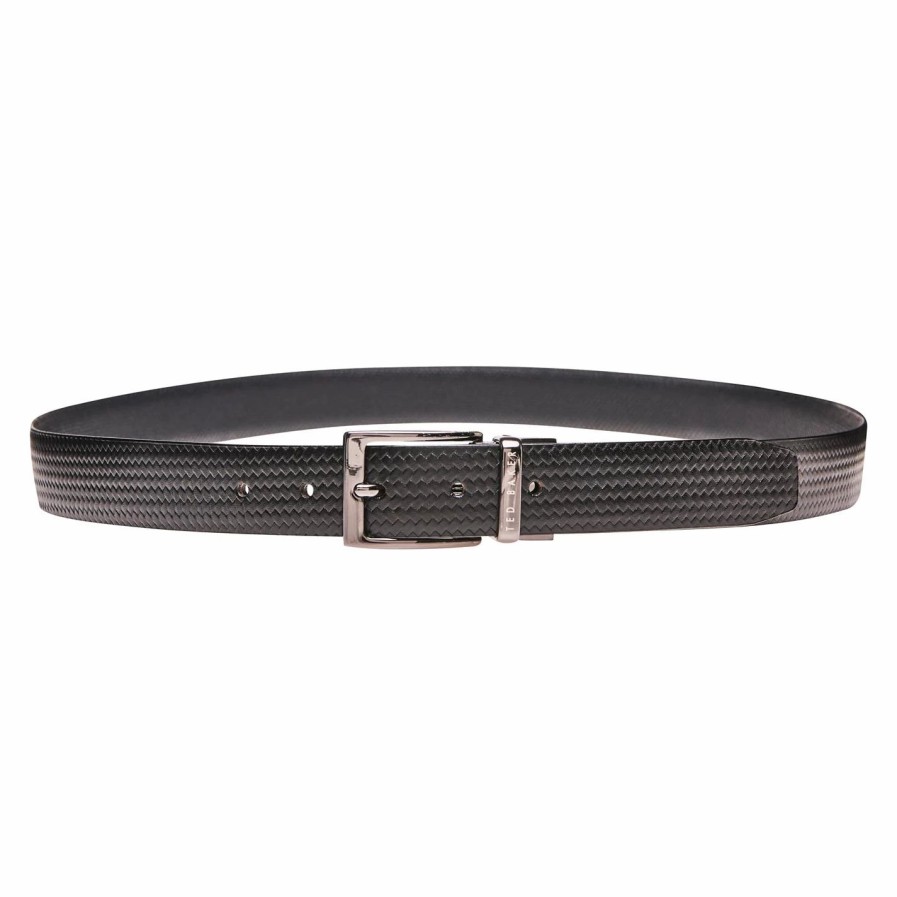 Accessories Ted Baker | Ted Baker Ted Baker Peckham Belt Mens For Men'S Belts Colour Black