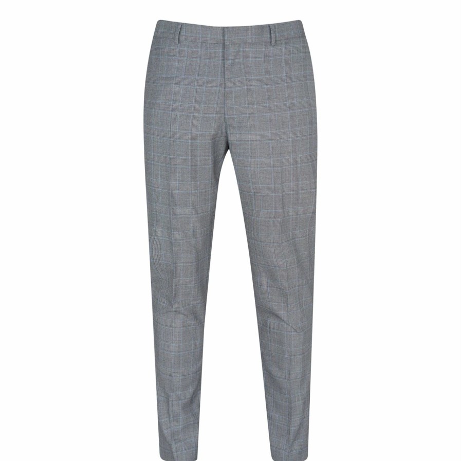 Men Ted Baker | Ted Baker Tynets Slim Fit Suit Trousers For Complete Suits Colour Grey