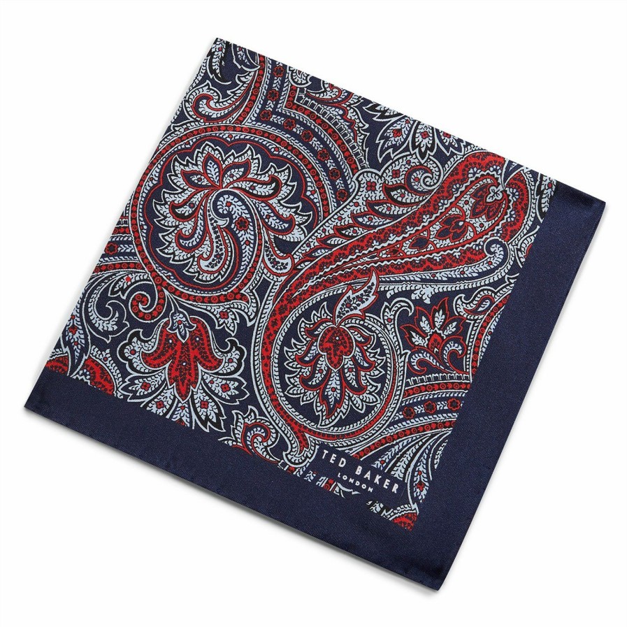 Accessories Ted Baker | Ted Baker Ted Baker Pocket Square Mens For Handkerchiefs Colour Red