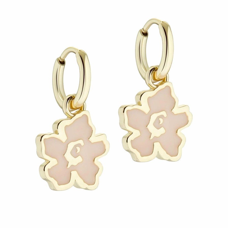 Accessories Ted Baker | Ted Baker Larli Lillifora Huggie Earring For Earrings Colour Gold/Pink