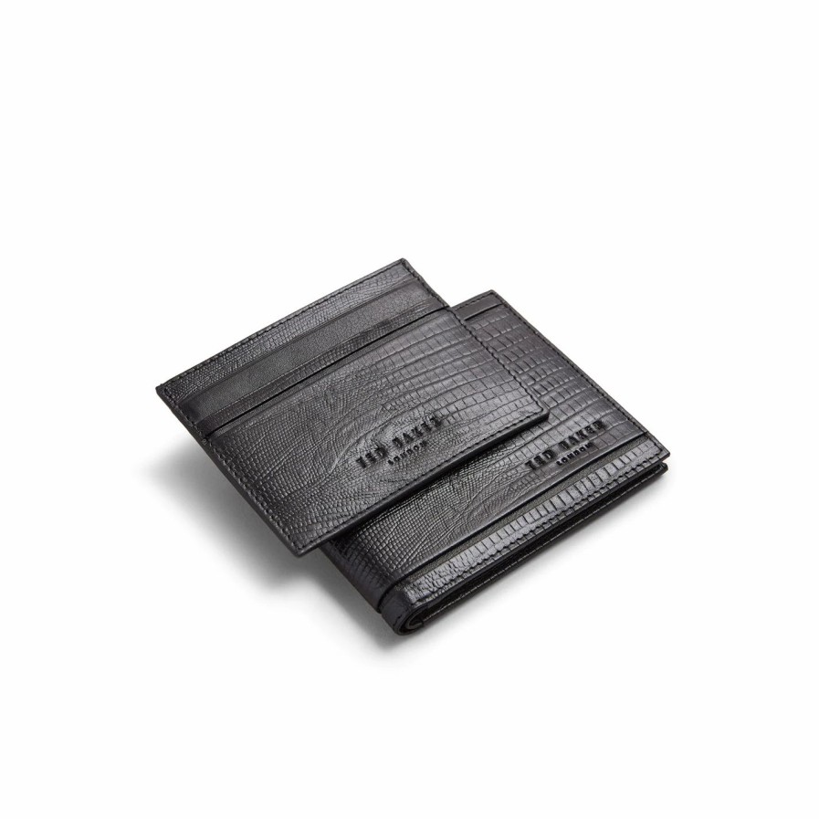 Accessories Ted Baker | Ted Baker Ted Stevset Wallet S Sn24 For Men'S Accessories Colour Black