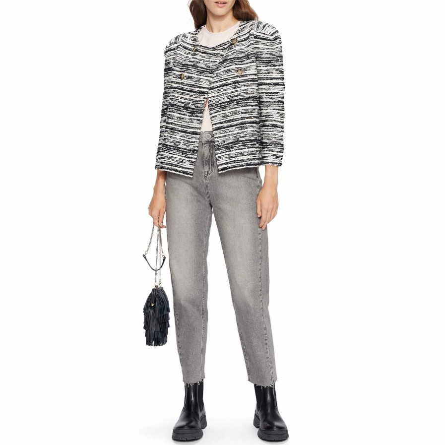 Women Ted Baker | Ted Baker Emianna Cardigan For Knitwear Colour Dk-Grey