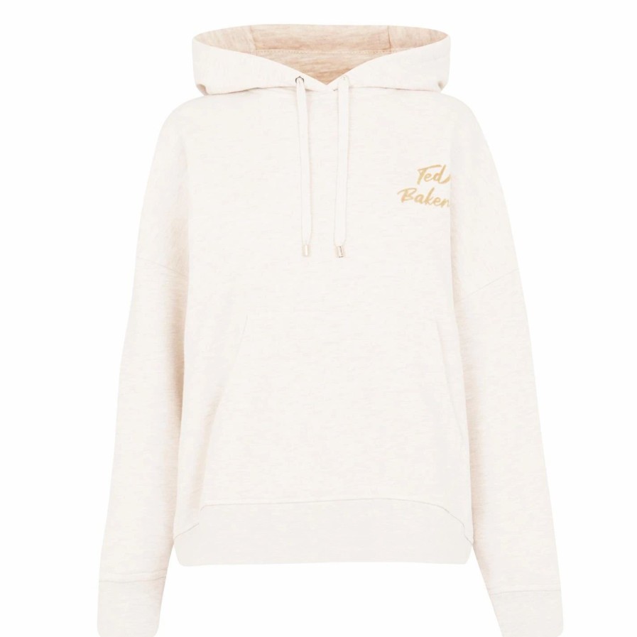 Women Ted Baker | Ted Baker Appa Hoodie For Hoodies And Sweatshirts Colour Camel