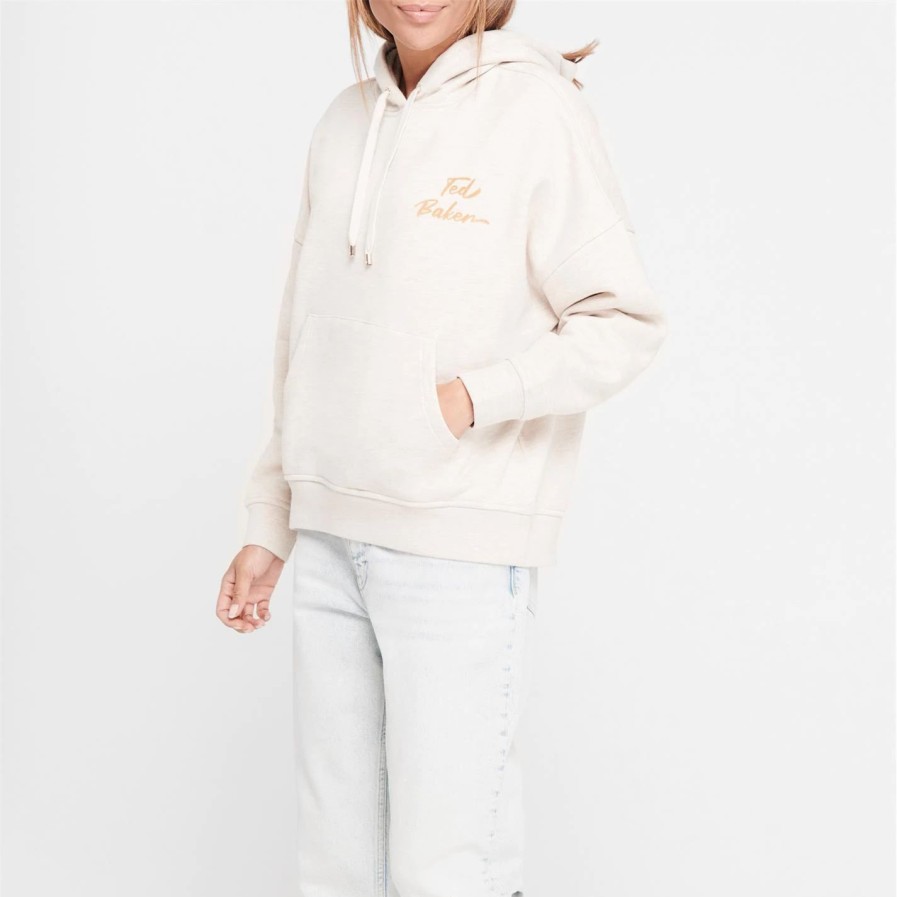 Women Ted Baker | Ted Baker Appa Hoodie For Hoodies And Sweatshirts Colour Camel