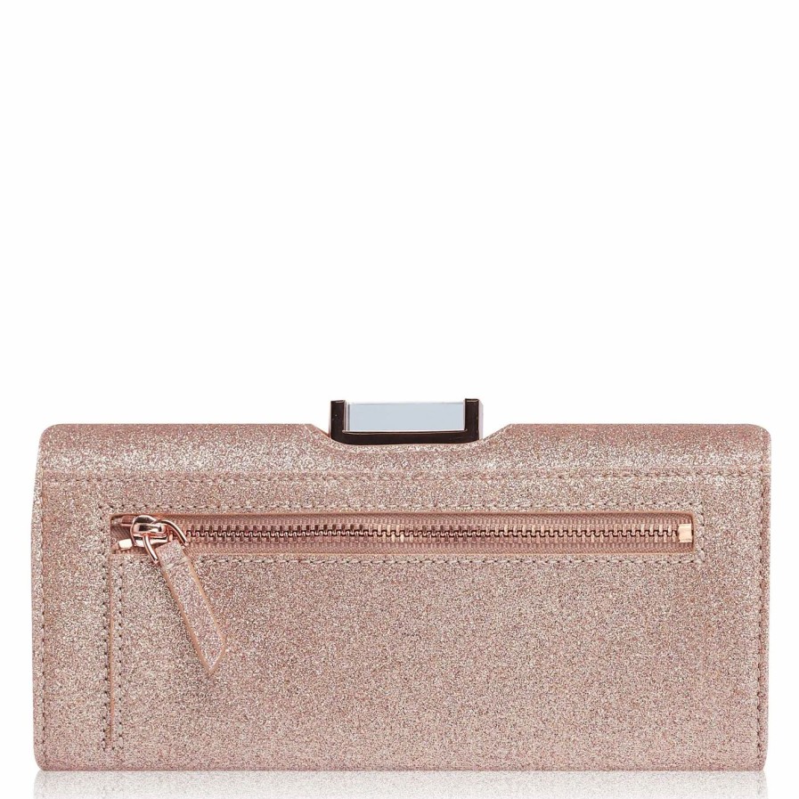 Bags & Luggage Ted Baker | Ted Baker Ted Baker Glareh Large Crystal Top Purse Womens For Purses Colour Rosegold