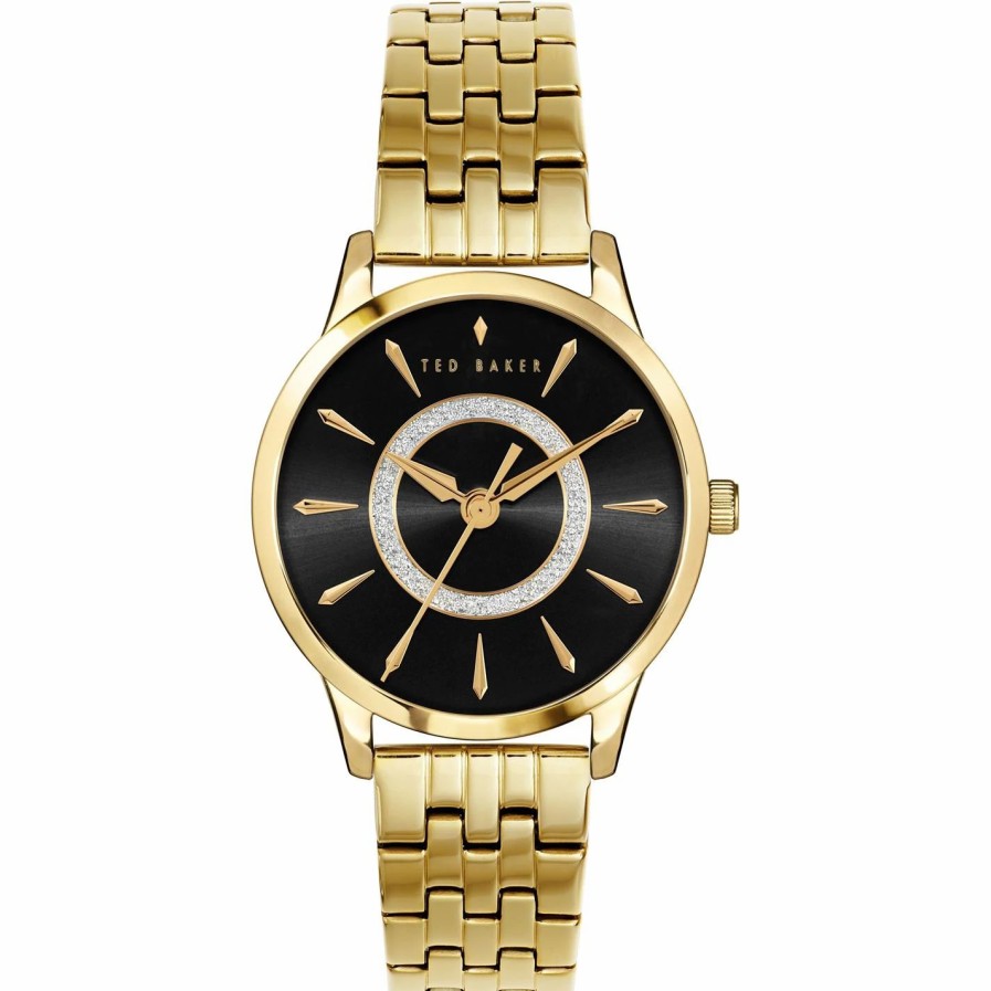 Accessories Ted Baker | Ted Baker Ted Baker Fitzrovia Charm Watch Womens For Ladies' Watches Colour Gold/Black