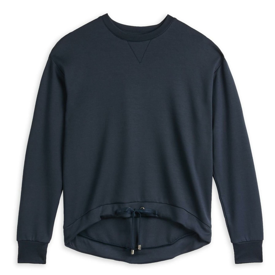 Women Ted Baker | Ted Baker Mialou Sweater For Hoodies And Sweatshirts Colour Navy