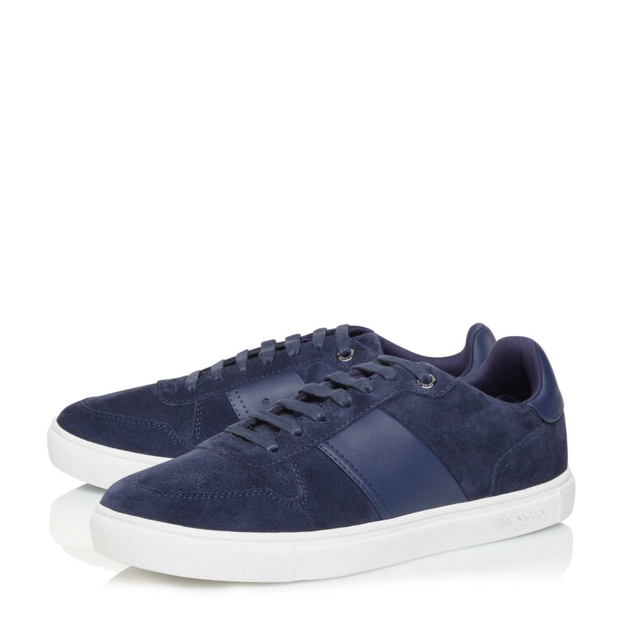 Shoes & Boots Ted Baker | Ted Baker Ted Cobbol Sn13 For Men'S Trainers Colour Blue164