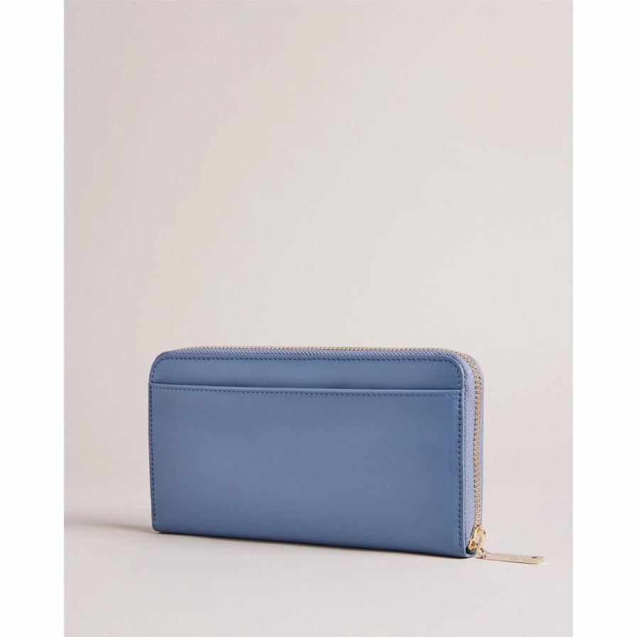 Bags & Luggage Ted Baker | Ted Baker Garcey Zip Around Purse For Purses Colour Blue