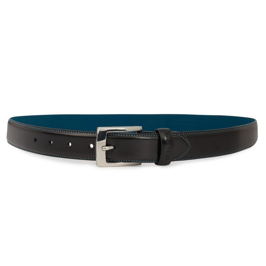 Accessories Ted Baker | Ted Baker Ted Baker Warple Leather Belt Mens For Men'S Belts Colour Black