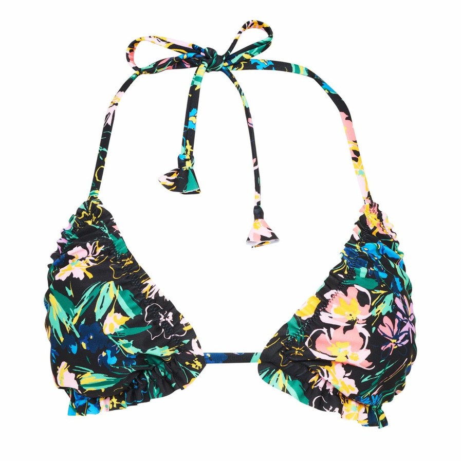 Women Ted Baker | Ted Baker Tirran Triangle Bikini Top For Bikinis Colour Black