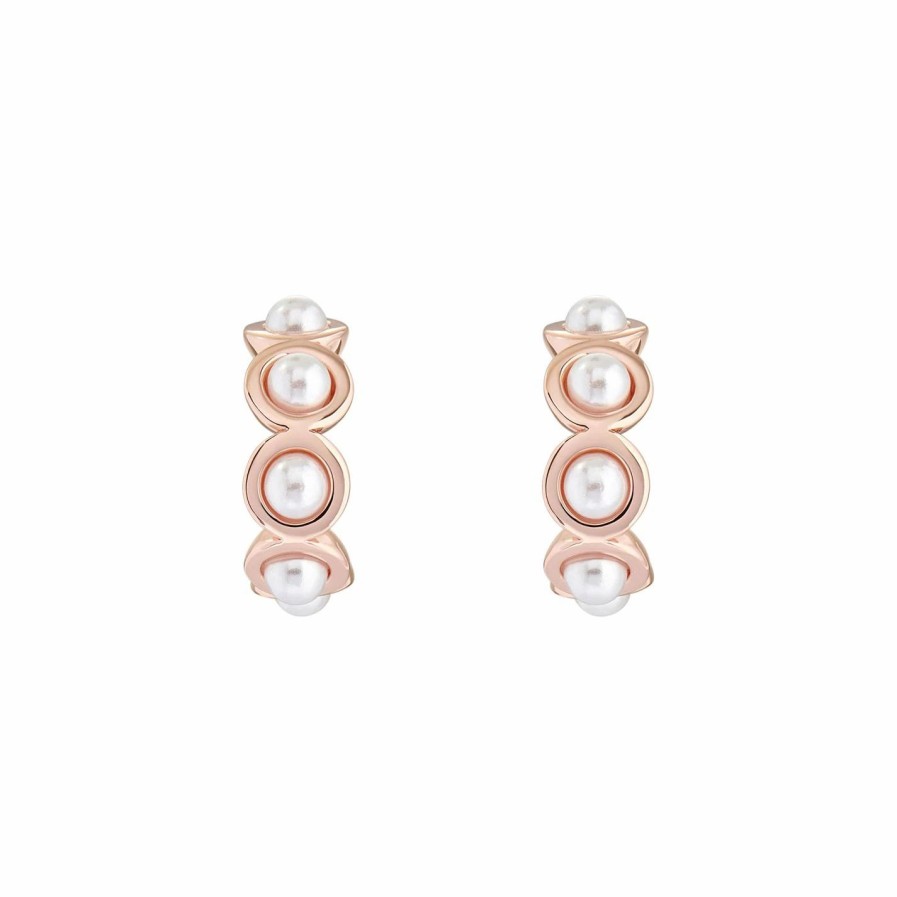 Accessories Ted Baker | Ted Baker Pheona Pearl Bubble Hoop Earring For Earrings Colour Rose Gold/Pearl