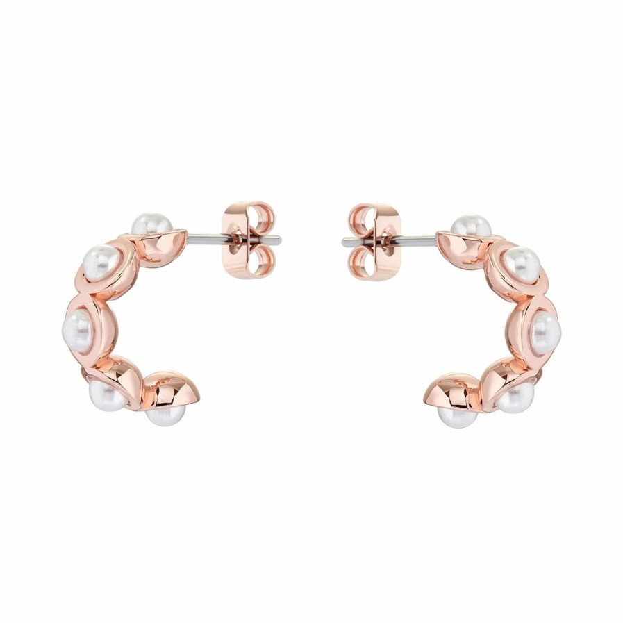 Accessories Ted Baker | Ted Baker Pheona Pearl Bubble Hoop Earring For Earrings Colour Rose Gold/Pearl