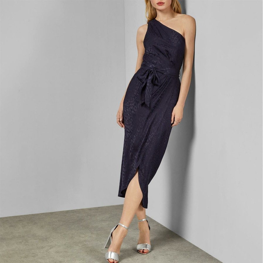 Women Ted Baker | Ted Baker Zoeii Dress For Dresses Colour Navy