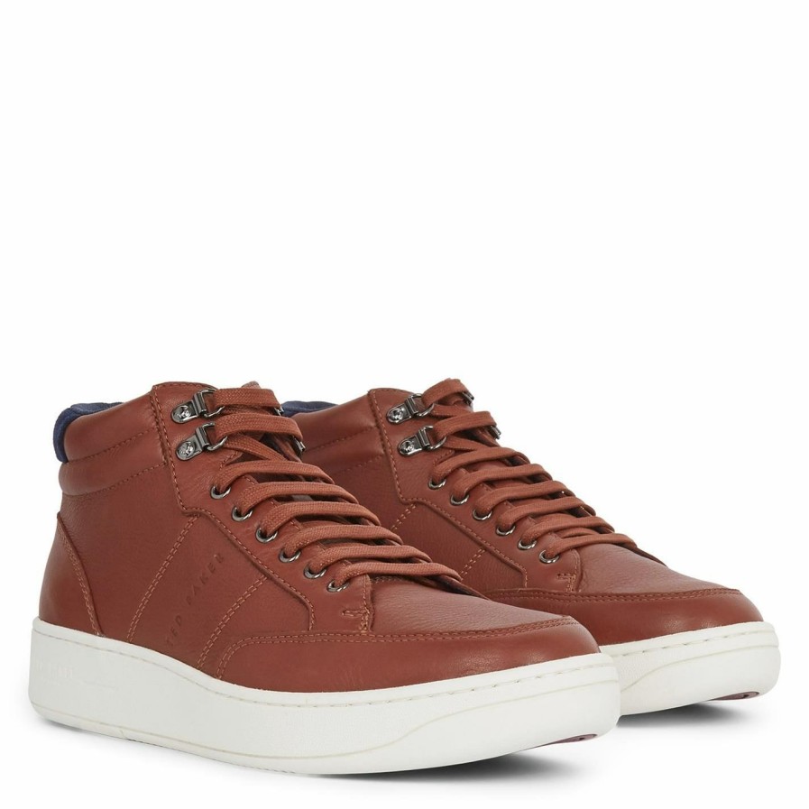 Shoes & Boots Ted Baker | Ted Baker Ted Malanto Trnr Bt Sn99 For Men'S Trainers Colour Tan