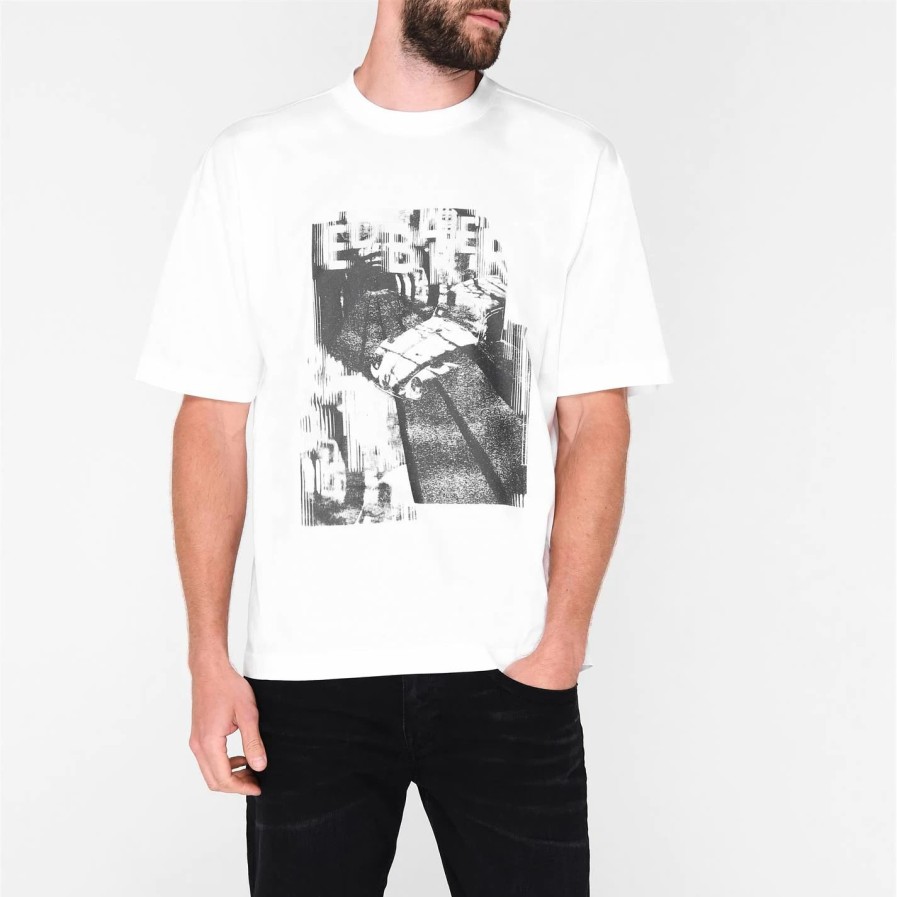 Men Ted Baker | Ted Baker Ted Baker The Bull T Shirt For T-Shirts Colour White