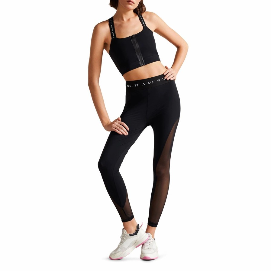 Sports & Fitness Ted Baker | Ted Baker Fioret Active Leggings For Running Trousers Colour Black