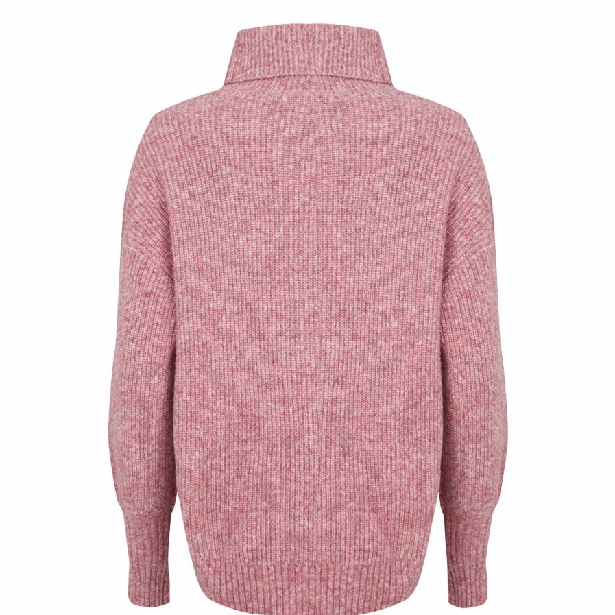 Women Ted Baker | Ted Baker Ted Cchloe Hn Knit Ld31 For Knitwear Colour Pl-Pink