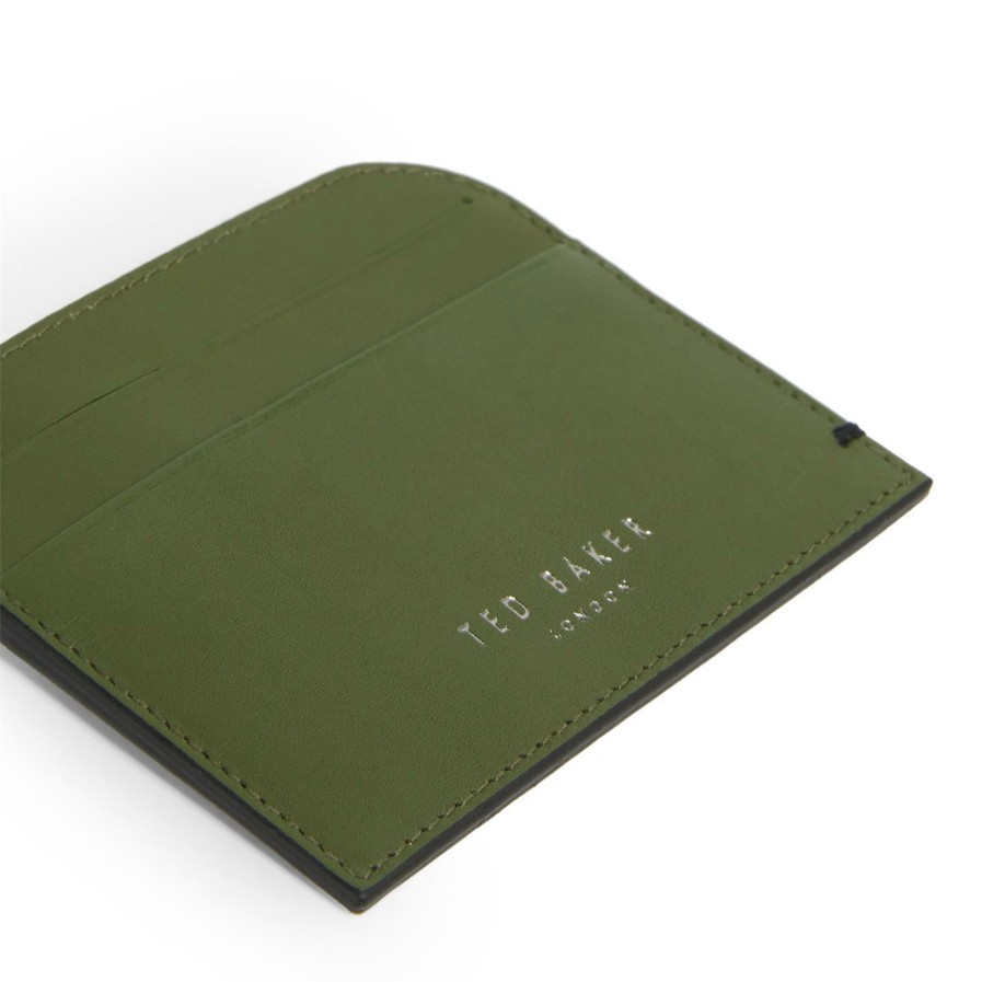 Accessories Ted Baker | Ted Baker Ted Baker Lawws Cardholder Mens For Men'S Accessories Colour Khaki