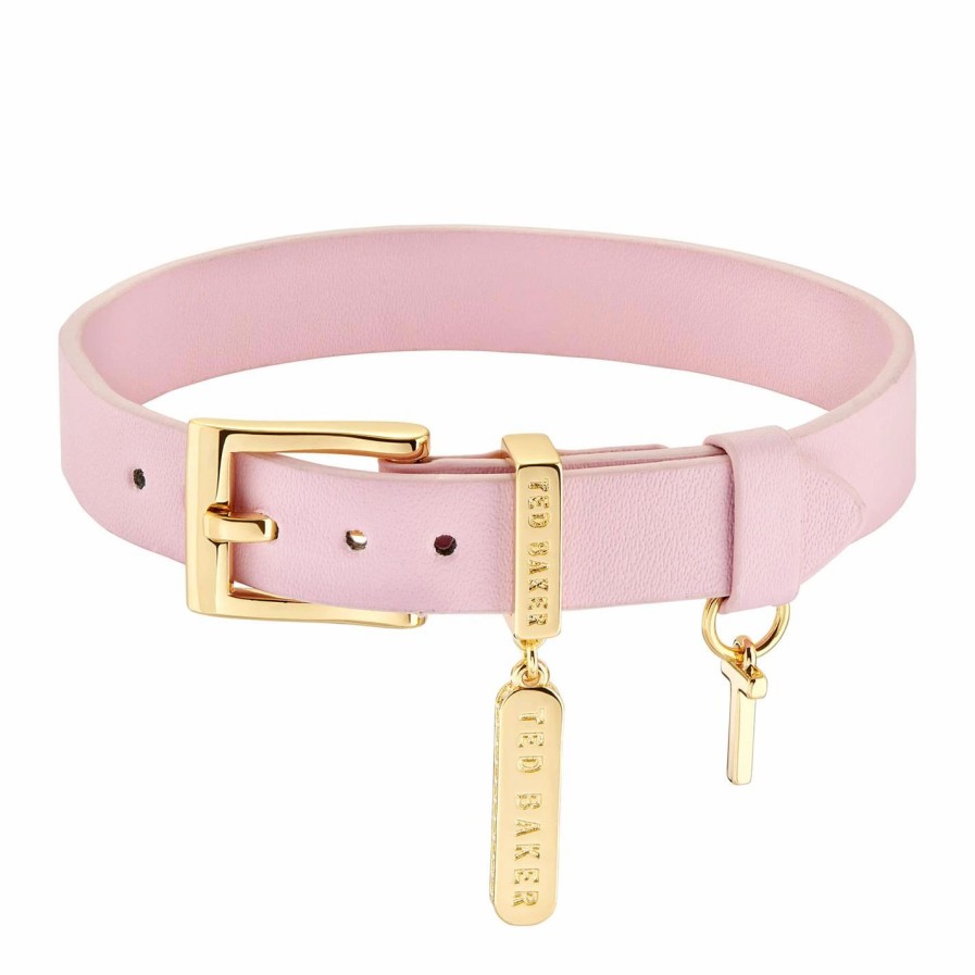 Accessories Ted Baker | Ted Baker Brielli Sparkle Bar Leather Bracelet For Bracelets & Bangles Colour Gold/Pink/Cryst