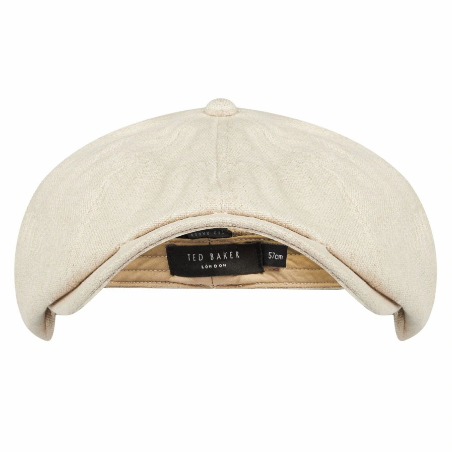 Accessories Ted Baker | Ted Baker Ted Baker Heber Cap Mens For Men'S Caps & Hats Colour Ecru