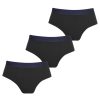 Men Ted Baker | Ted Baker 3 Pack Stretch Briefs For Underwear Colour Black Bk1001