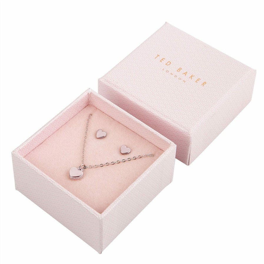 Accessories Ted Baker | Ted Baker Amoria Sweetheart Gift Set For Jewellery Sets Colour Rose Gold