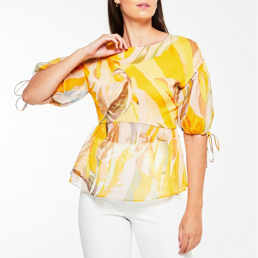 Women Ted Baker | Ted Baker Darcila Blouse For Blouses & Shirts Colour Dark Orange