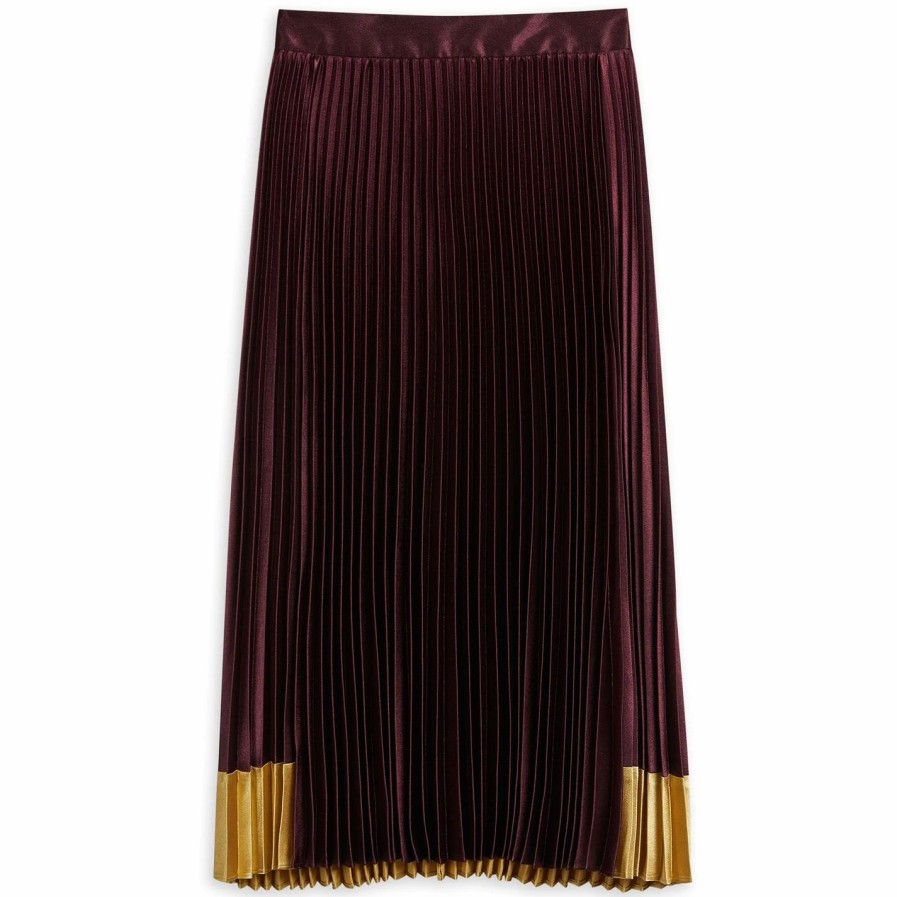 Women Ted Baker | Ted Baker Glaycie Midi Skirt For Skirts Colour Dark Red