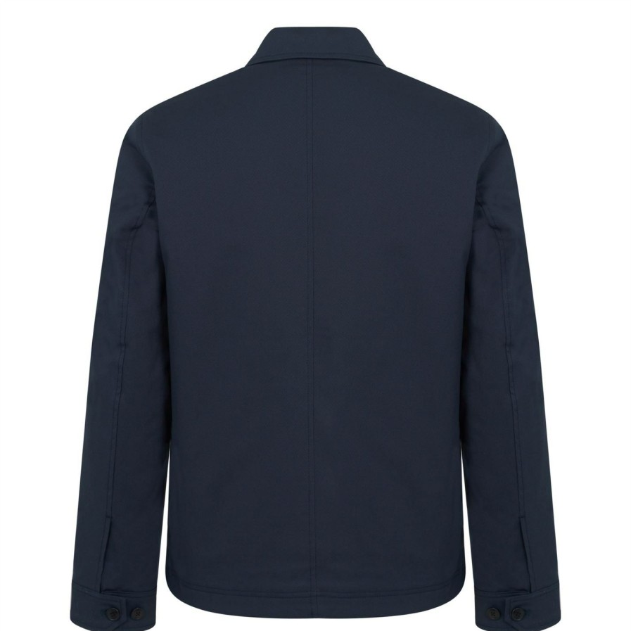 Women Ted Baker | Ted Baker Cavalry Twill Wadded Jacket For Coats & Jackets Colour Navy