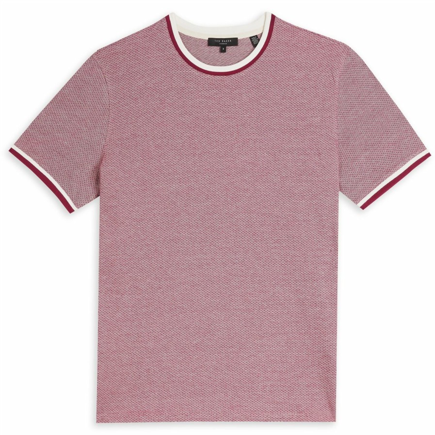 Men Ted Baker | Ted Baker Fresair T-Shirt For T-Shirts Colour Purple