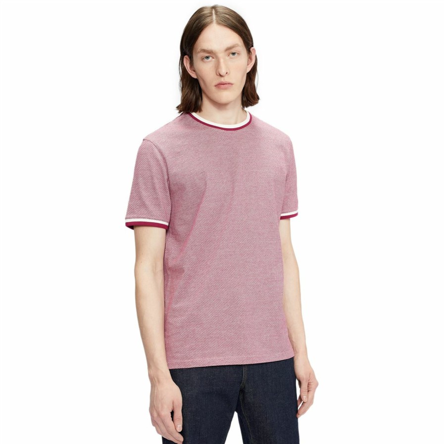 Men Ted Baker | Ted Baker Fresair T-Shirt For T-Shirts Colour Purple