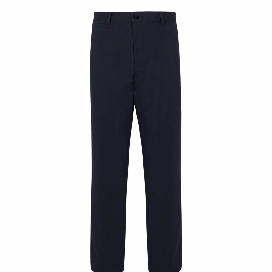 Men Ted Baker | Ted Baker Ted Baker Genbee Relax Chino For Trousers & Chinos Colour Navy