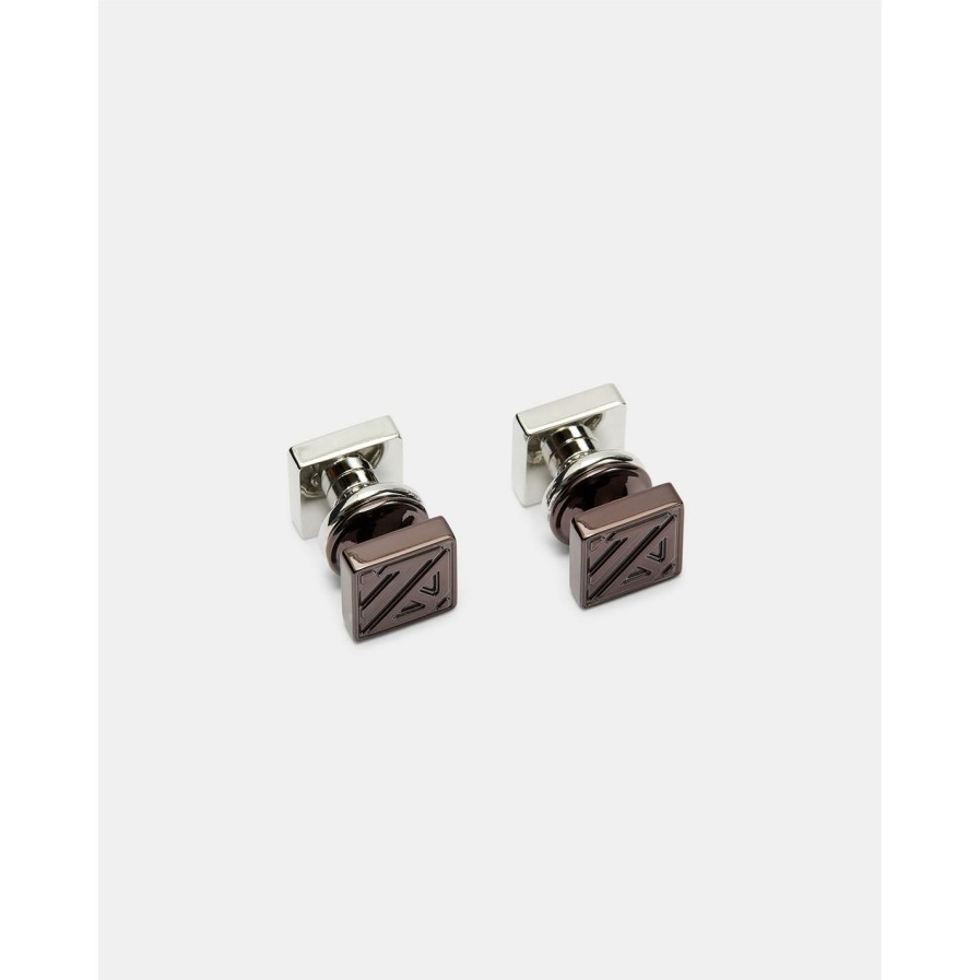 Accessories Ted Baker | Ted Baker Ted Rvrs Cufflinks Sn99 For Men'S Jewellery Colour Xchocolate