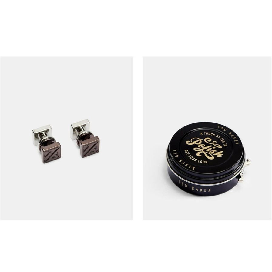 Accessories Ted Baker | Ted Baker Ted Rvrs Cufflinks Sn99 For Men'S Jewellery Colour Xchocolate