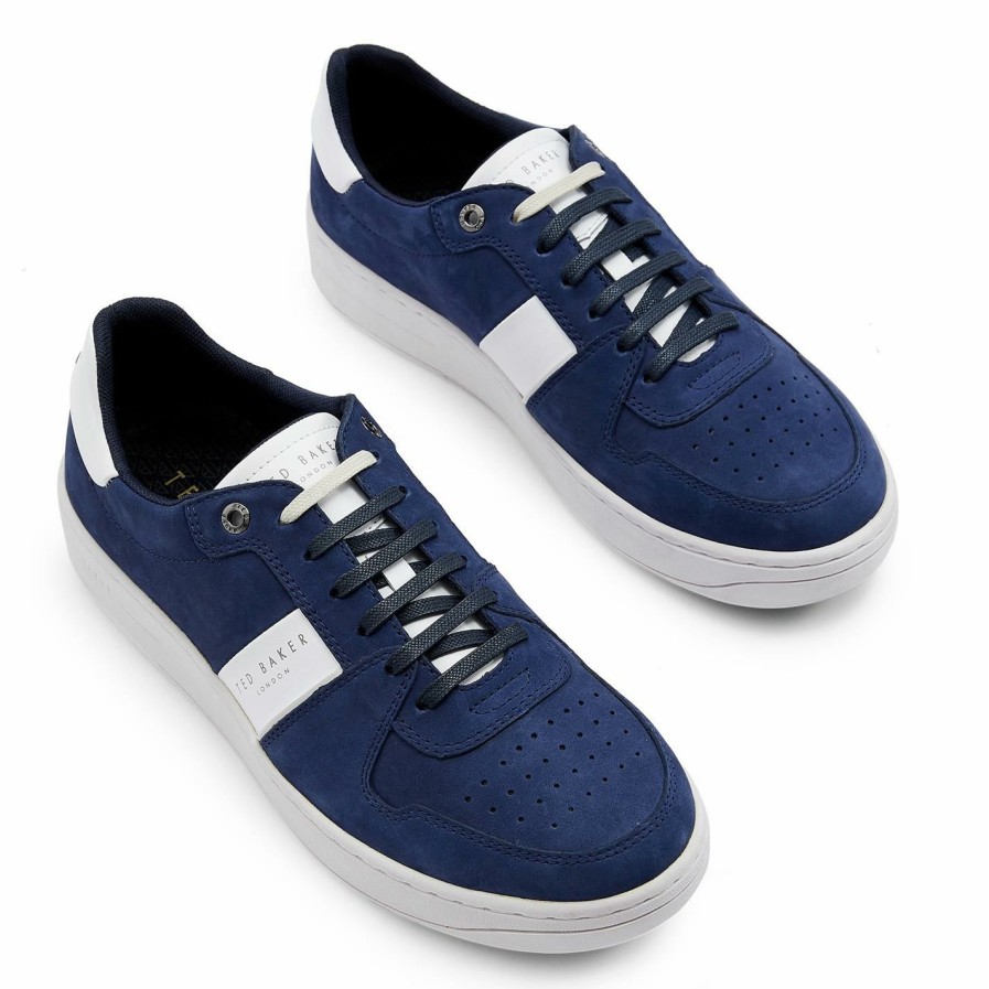 Shoes & Boots Ted Baker | Ted Baker Ted Basketb Trainer Sn99 For Men'S Trainers Colour Dk Blue