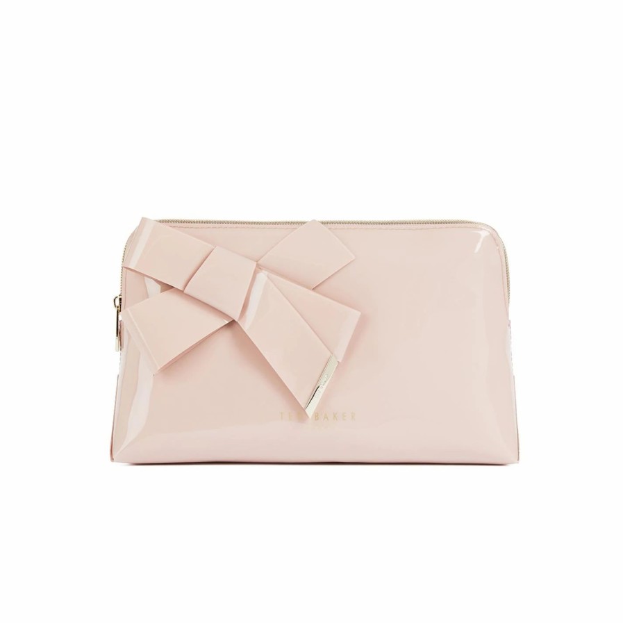 Bags & Luggage Ted Baker | Ted Baker Ted Baker Large Nicco Cosmetic Bag For Makeup Cases & Washbags Colour Pl-Pink