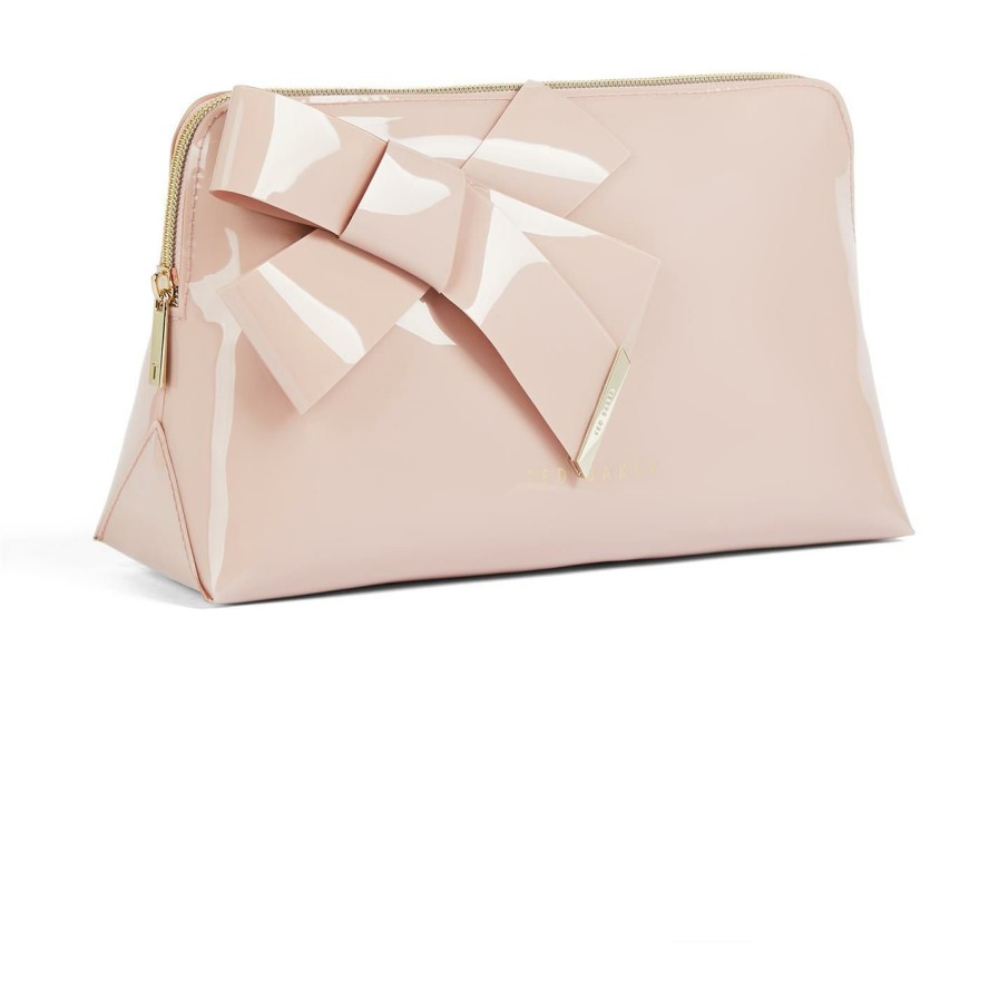 Bags & Luggage Ted Baker | Ted Baker Ted Baker Large Nicco Cosmetic Bag For Makeup Cases & Washbags Colour Pl-Pink