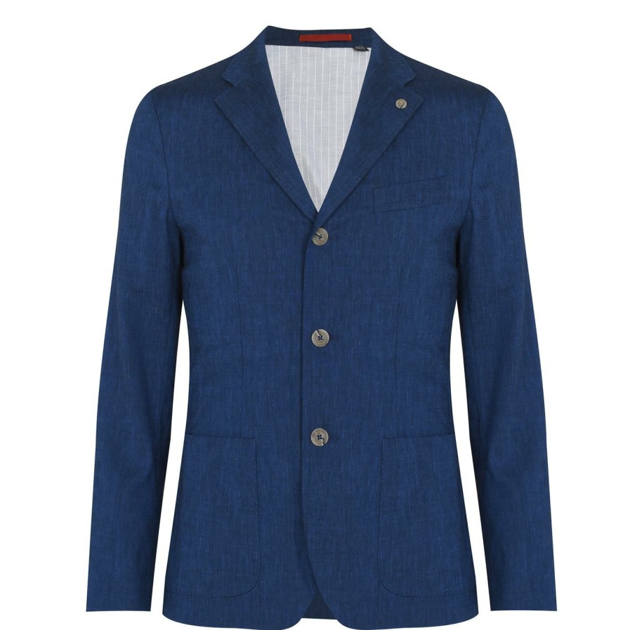 Men Ted Baker | Ted Baker Yucca Blazer For Suit Jackets & Blazers Colour Navy