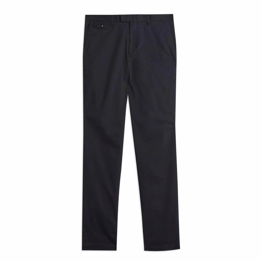 Men Ted Baker | Ted Baker Genay Slim Chino For Trousers & Chinos Colour Dark Navy