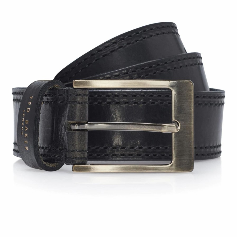 Accessories Ted Baker | Ted Baker Ted Baker Crickitt Belt Mens For Men'S Belts Colour Black