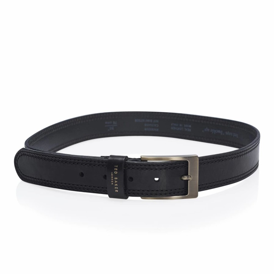 Accessories Ted Baker | Ted Baker Ted Baker Crickitt Belt Mens For Men'S Belts Colour Black