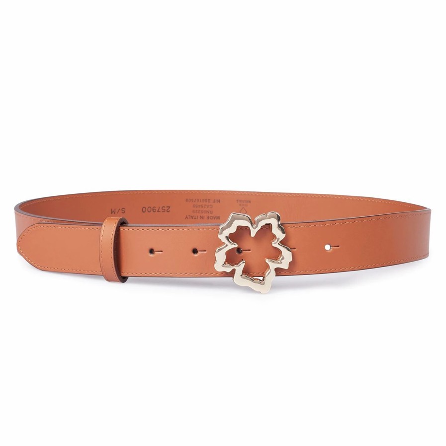 Accessories Ted Baker | Ted Baker Ted Baker Rylan Slim Flower Belt Womens For Ladies' Belts Colour Brown