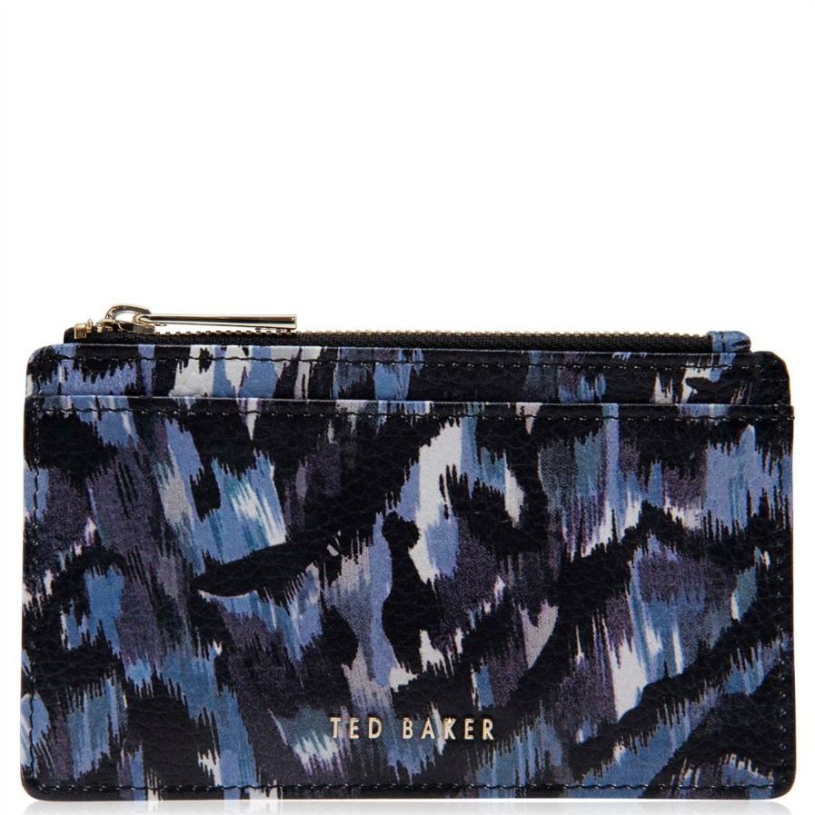 Bags & Luggage Ted Baker | Ted Baker Kaatt Urban Card Holder For Purses Colour Mid-Blue