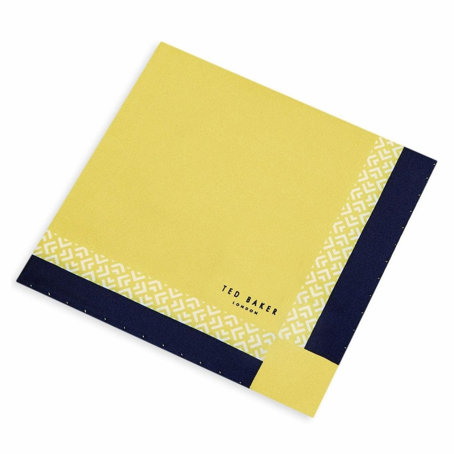 Accessories Ted Baker | Ted Baker Ted Baker Pony Pocket Square Mens For Handkerchiefs Colour Yellow