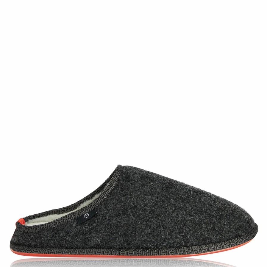 Shoes & Boots Ted Baker | Ted Baker Simonn Slippers Mens For Men'S Slippers Colour Dark Grey