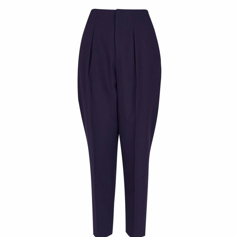 Women Ted Baker | Ted Baker Ted Baker Leiilat Trouser For Trousers Colour Dk-Blue