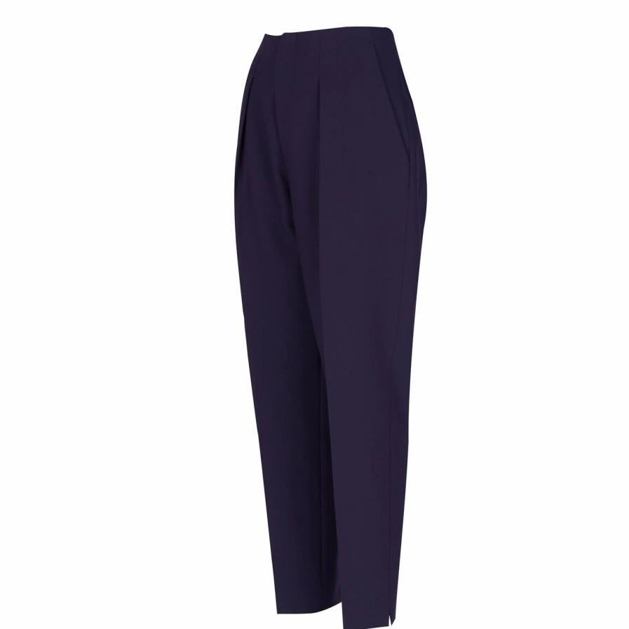 Women Ted Baker | Ted Baker Ted Baker Leiilat Trouser For Trousers Colour Dk-Blue