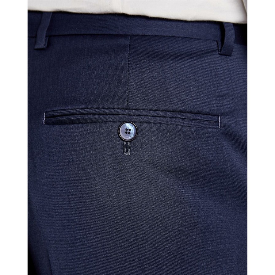 Men Ted Baker | Ted Baker Blair Trousers For Complete Suits Colour Dark Blue