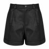 Men Ted Baker | Ted Baker Pawa Pu Shorts For Shorts Colour Black